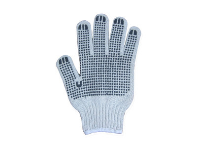 工厂直销三根线棉纱PVC点塑手套 专业防滑止滑点胶手套解析